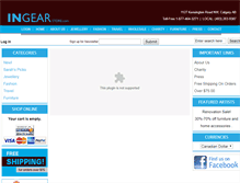 Tablet Screenshot of ingearstore.com